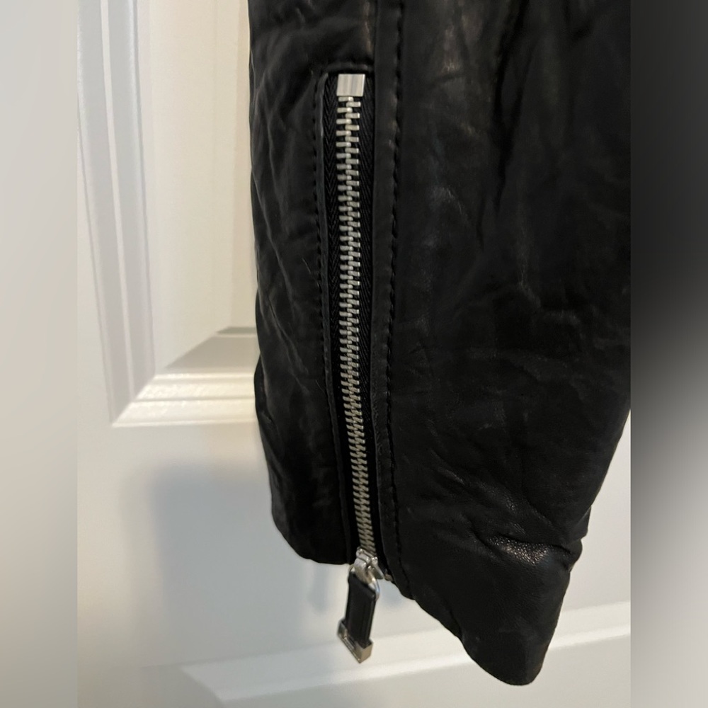 Michael Kors leather moto jacket - Picture 5 of 6